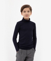 Водолазка трикотажная синяя Gulliver, школьная форма для мальчиков  фото, kupilegko.ru